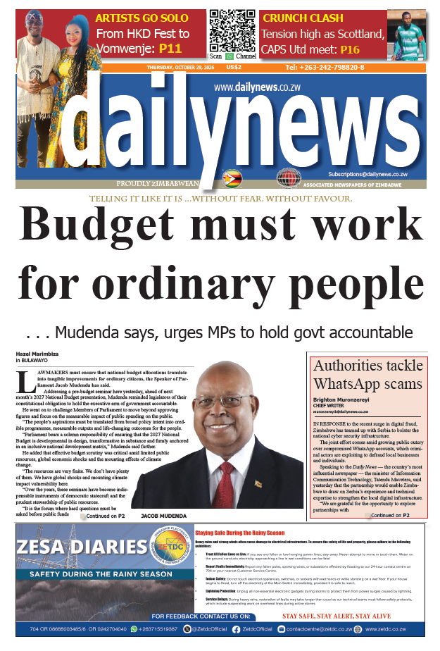 Thursday 29 October 2026